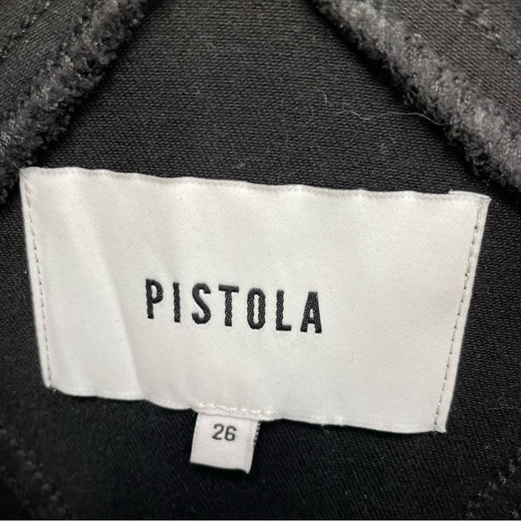 Pistola Black Coated Denim Skinny Overalls size 26 - Picture 7 of 10